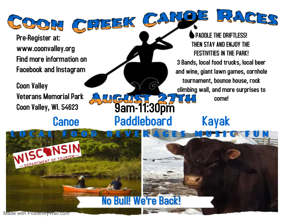 Canoe Race poster 2022