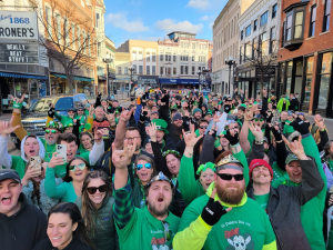 St. Paddy's Day .01K participants on pearl street la crosse