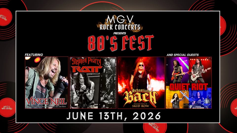 80's Fest at Maple Grove Venues flyer promoting the event on June 13th, 2026.